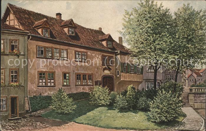Eisenach Thueringen Bach Haus Aquarell
