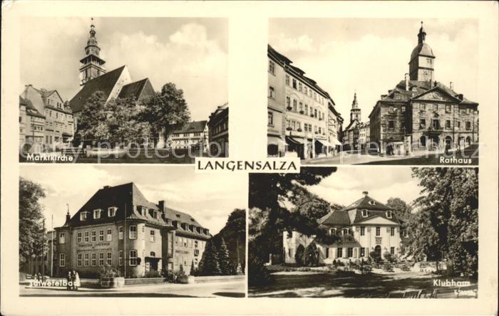 Bad Langensalza Marktkirche Rathaus Schwefelbad Klubhei
