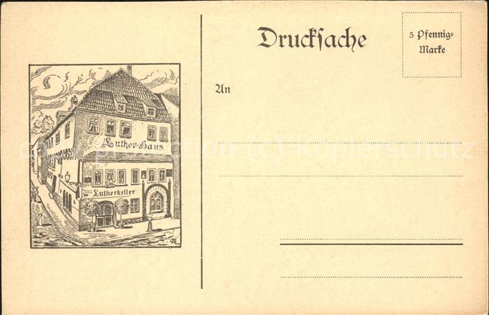 Eisenach Thueringen Lutherhaus Zeichnung