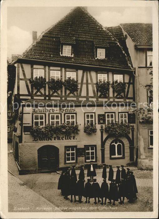 Eisenach Thueringen Lutherhaus Singende Schüler