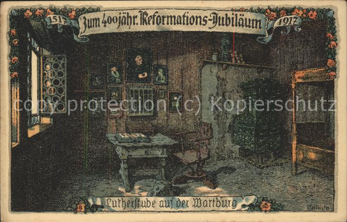 Eisenach Thueringen Lutherstube auf der Wartburg Illustrati