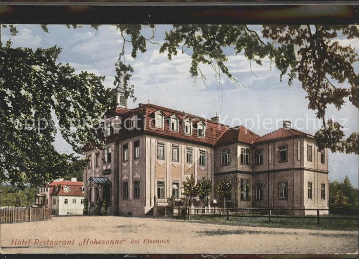 Eisenach Thueringen Hotel Restaurant Hohesonne