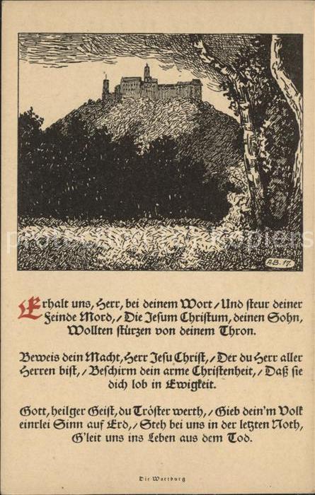 Eisenach Thueringen Die Wartburg Gedichte
