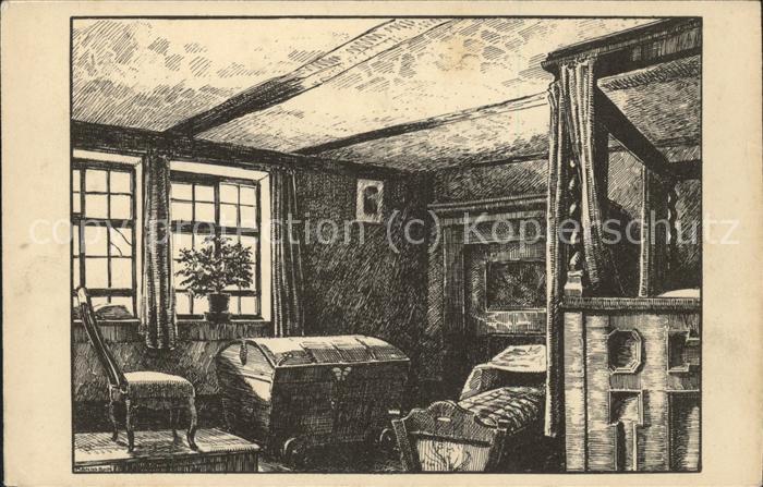 Eisenach Thueringen Aus dem Bachhaus Geburtszimmer Bachs Fe