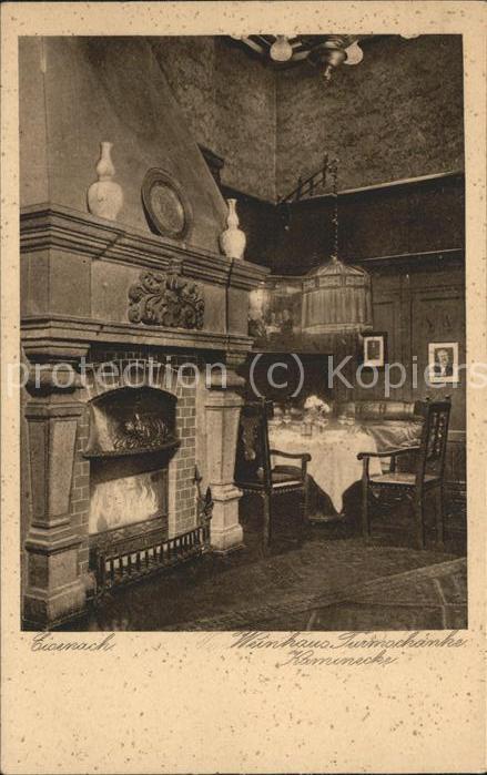 Eisenach Thueringen Weinhaus Turmschänke Kaminecke