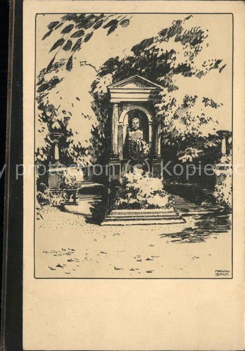 Eisenach Thueringen Reuter Grabmal Zeichnung