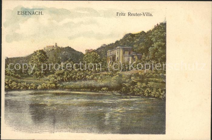 Eisenach Thueringen Fritz Reuter Villa Wartburg Illustratio