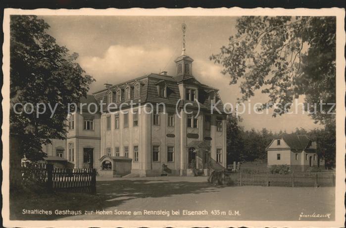 Eisenach Thueringen Staatl Gasthaus zur Hohen Sonne am Renn
