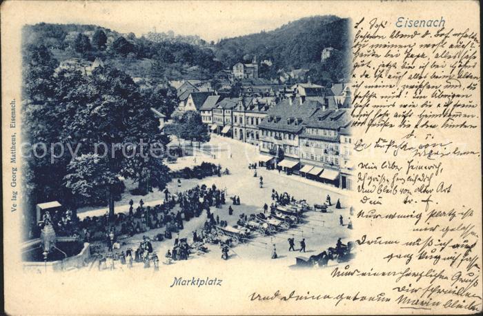 Eisenach Thueringen Marktplatz