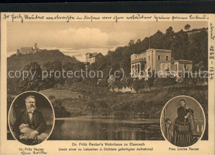 Eisenach Thueringen Reuter Villa Portraits Fritz und Louise