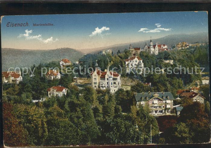 Eisenach Thueringen Marienhöhe mit Villen