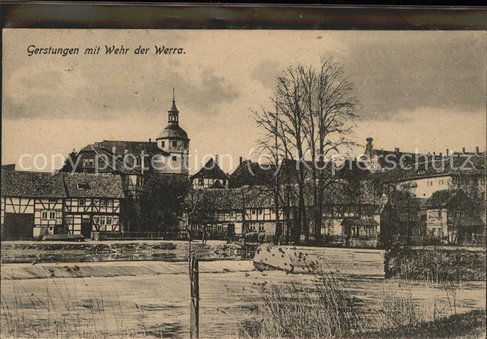 Gerstungen mit Wehr der Werra