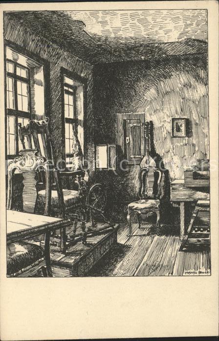 Eisenach Thueringen Wohnzimmer im Bachhaus