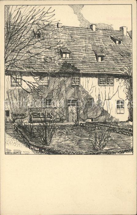 Eisenach Thueringen Bachhaus Gartenseite