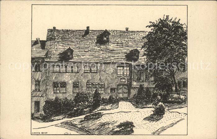 Eisenach Thueringen Vorderseite Bachhaus