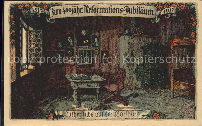 Eisenach Thueringen Lutherstube auf der Wartburg Illustrati