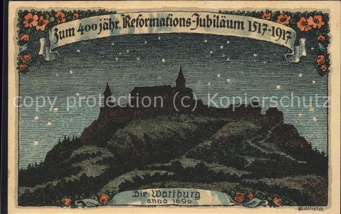 Eisenach Thueringen Die Wartburg anno 1690 Illustration