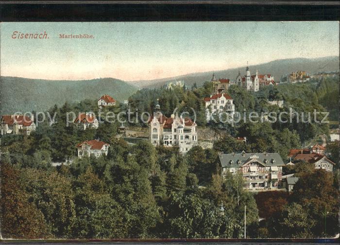 Eisenach Thueringen Marienhöhe mit Villen