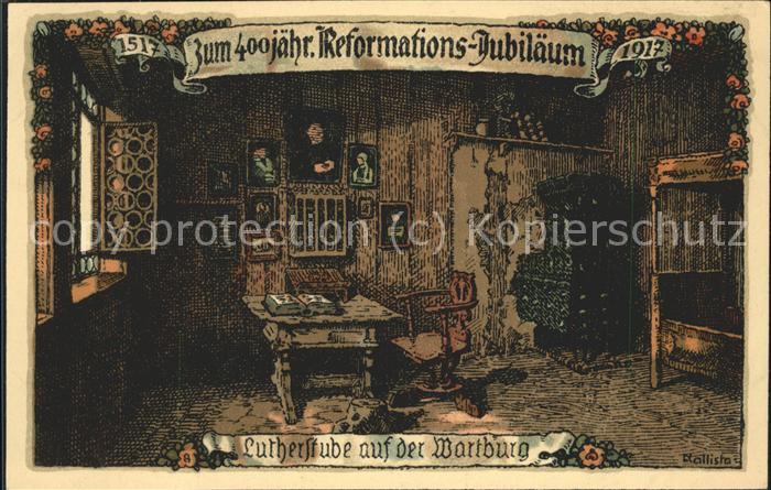 Eisenach Thueringen Lutherstube auf der Wartburg Illustrati