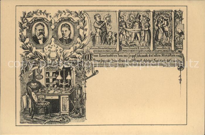 Eisenach Thueringen Arbeitszimmer in der Reuter Villa Portr