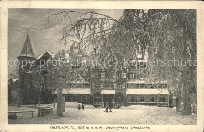 Oberhof Thueringen Schlosshotel im Schnee