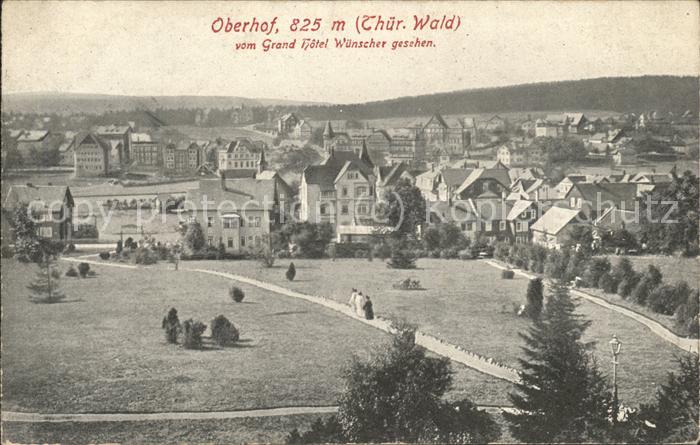 Oberhof Thueringen Blick vom Hotel Wünscher