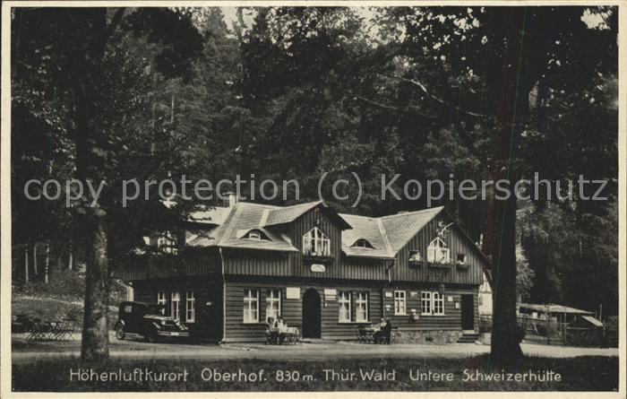 Oberhof Thueringen Untere Schweizerhall Gasthaus Paul Mark