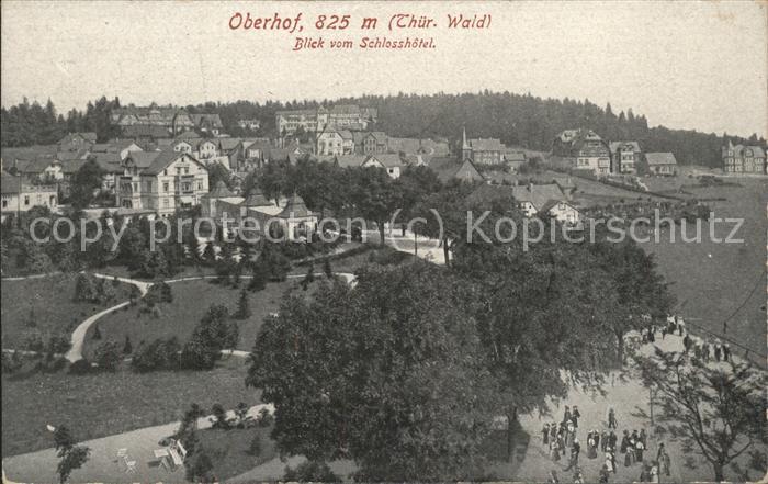 Oberhof Thueringen Blick vom Schlosshotel