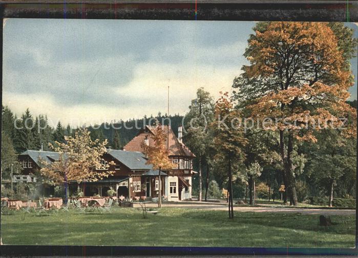 Oberhof Thueringen Obere Schweizerhütte Gartenterasse