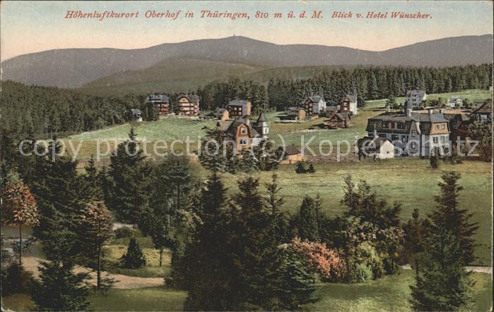 Oberhof Thueringen Blick von Hotel Wünscher