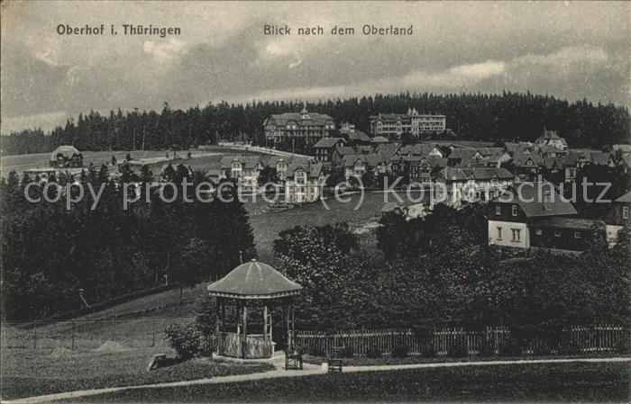 Oberhof Thueringen Blick auf Oberlan
