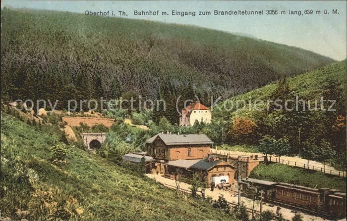 Oberhof Thueringen Bahnhof Eisenbahn Eingang Brandleitetun