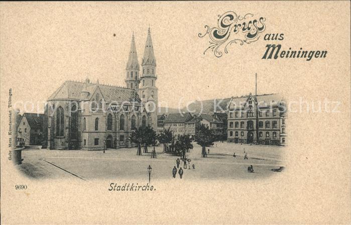 Meiningen Thueringen Stadtkirche