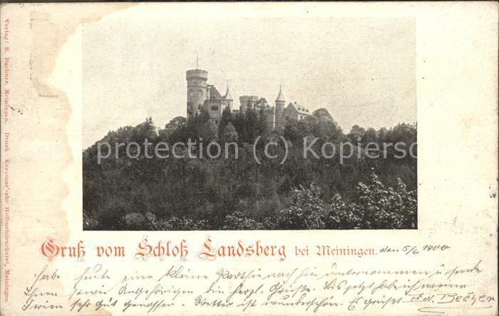 Meiningen Thueringen Schloss Landsberg