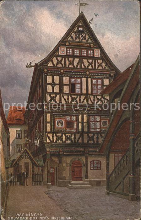 Meiningen Thueringen Grumbach Büchners Hinterhaus erbaut 159