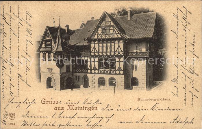 Meiningen Thueringen Henneberger Haus Fachwerkhaus