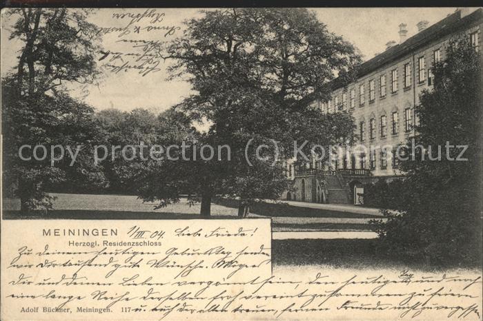 Meiningen Thueringen Herzogliches Residenzschloss