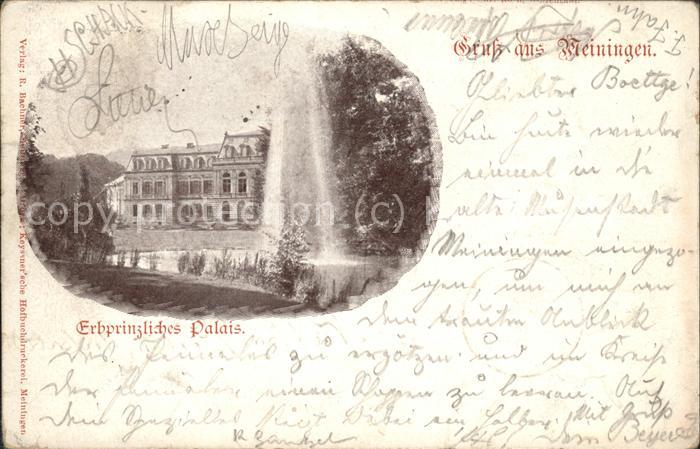 Meiningen Thueringen Erbprinzliches Palais Schwanenteich Fon