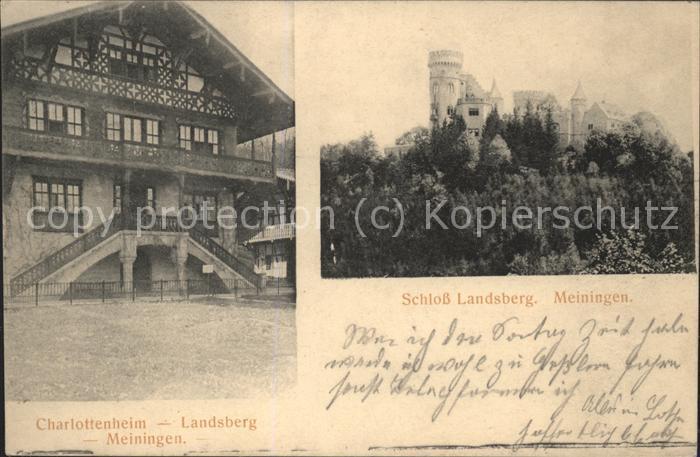 Meiningen Thueringen Charlottenheim Schloss Landsberg
