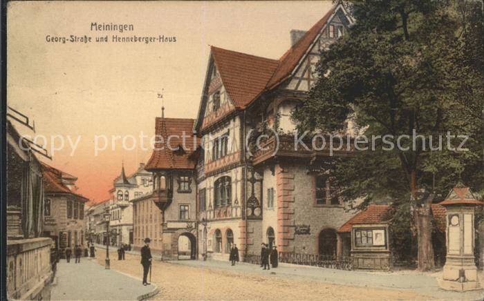 Meiningen Thueringen Georg Strasse Henneberger Haus Fachwerk