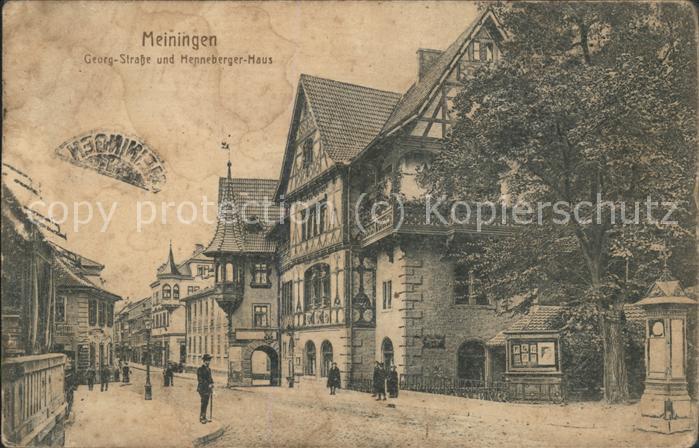 Meiningen Thueringen Georg Strasse Henneberger Haus Fachwerk