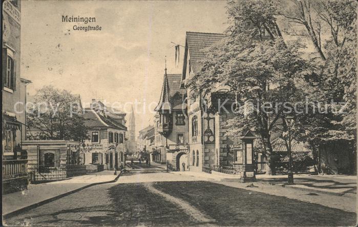 Meiningen Thueringen Georg Strasse Henneberger Haus Fachwerk