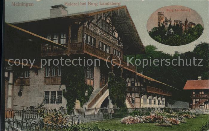 Meiningen Thueringen Meierei Burg Landsberg