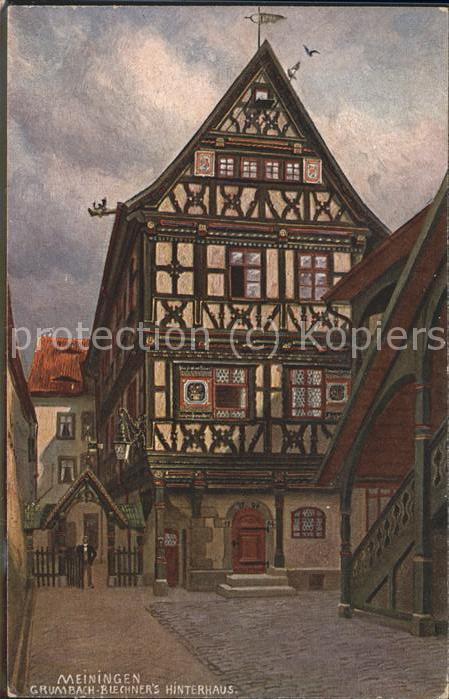 Meiningen Thueringen Grumbach Büchners Hofgebäude Hinterhaus