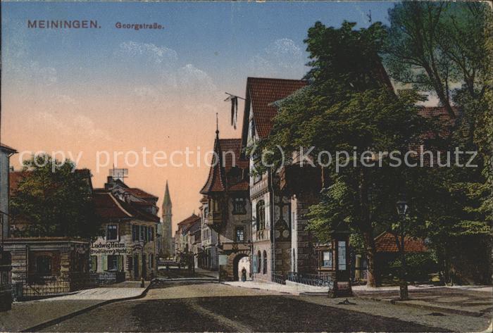 Meiningen Thueringen Georgstrasse Henneberger Haus Fachwerkh