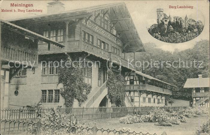 Meiningen Thueringen Meierei Burg Landsberg