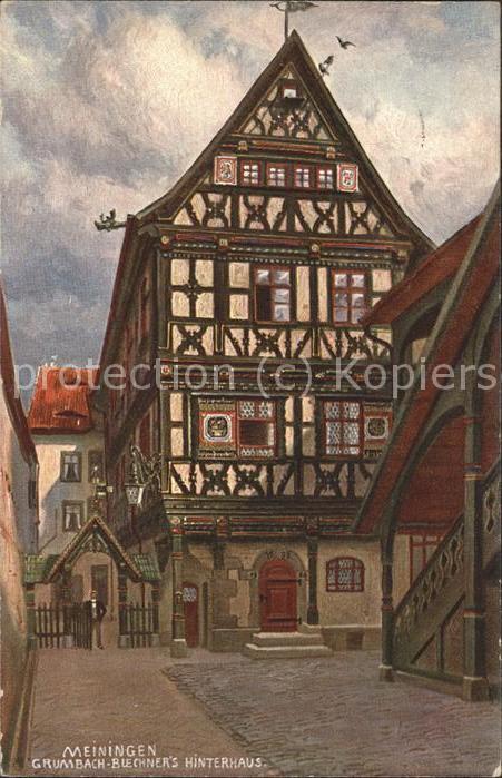 Meiningen Thueringen Grumbach Büchners Hofgebäude Hinterhaus