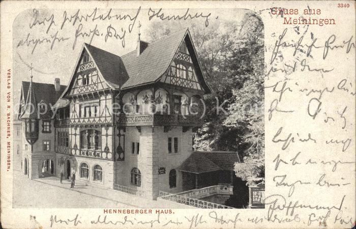 Meiningen Thueringen Henneberger Haus