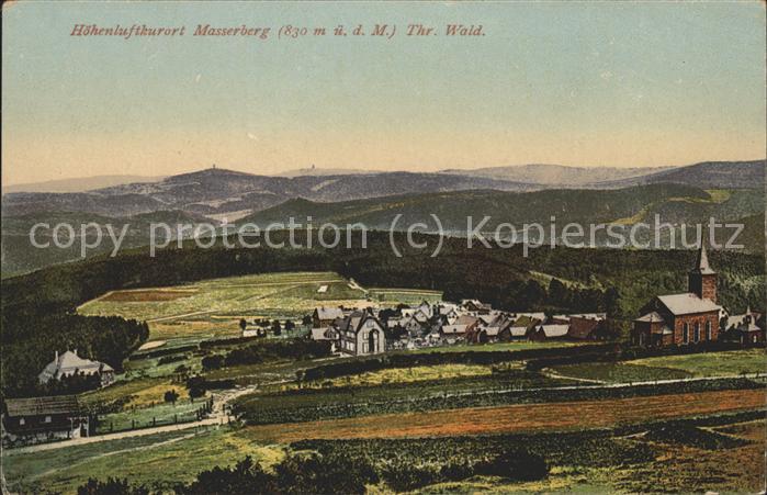 Masserberg Hildburghausen Thueringen Panorama Hoehenluftkurort