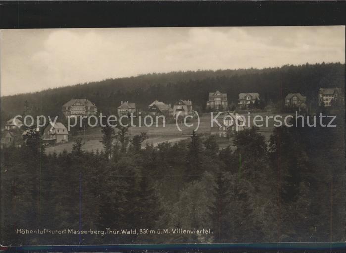 Masserberg Hildburghausen Thueringen Villenviertel Hoehenluftkurort